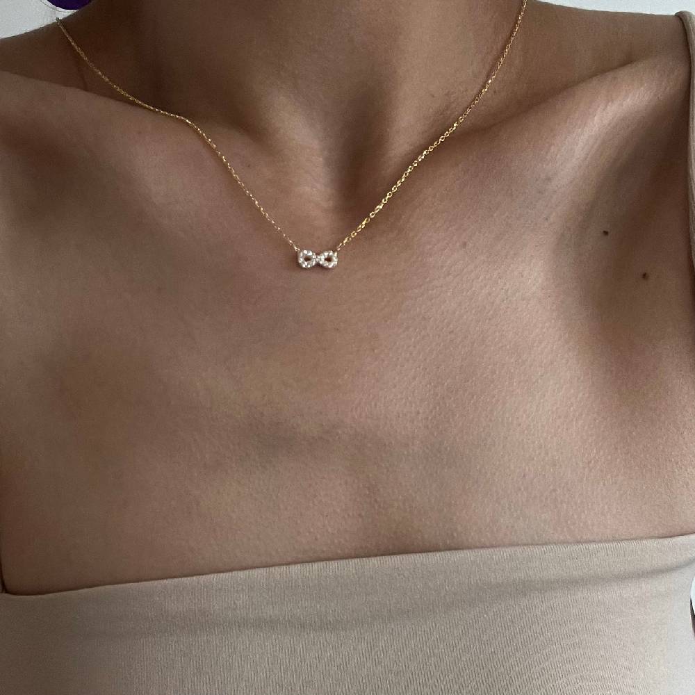 Kardelen MİNİMAL UNENDLİCHKEİTSSYMBOL Halskette - 925 SILBER