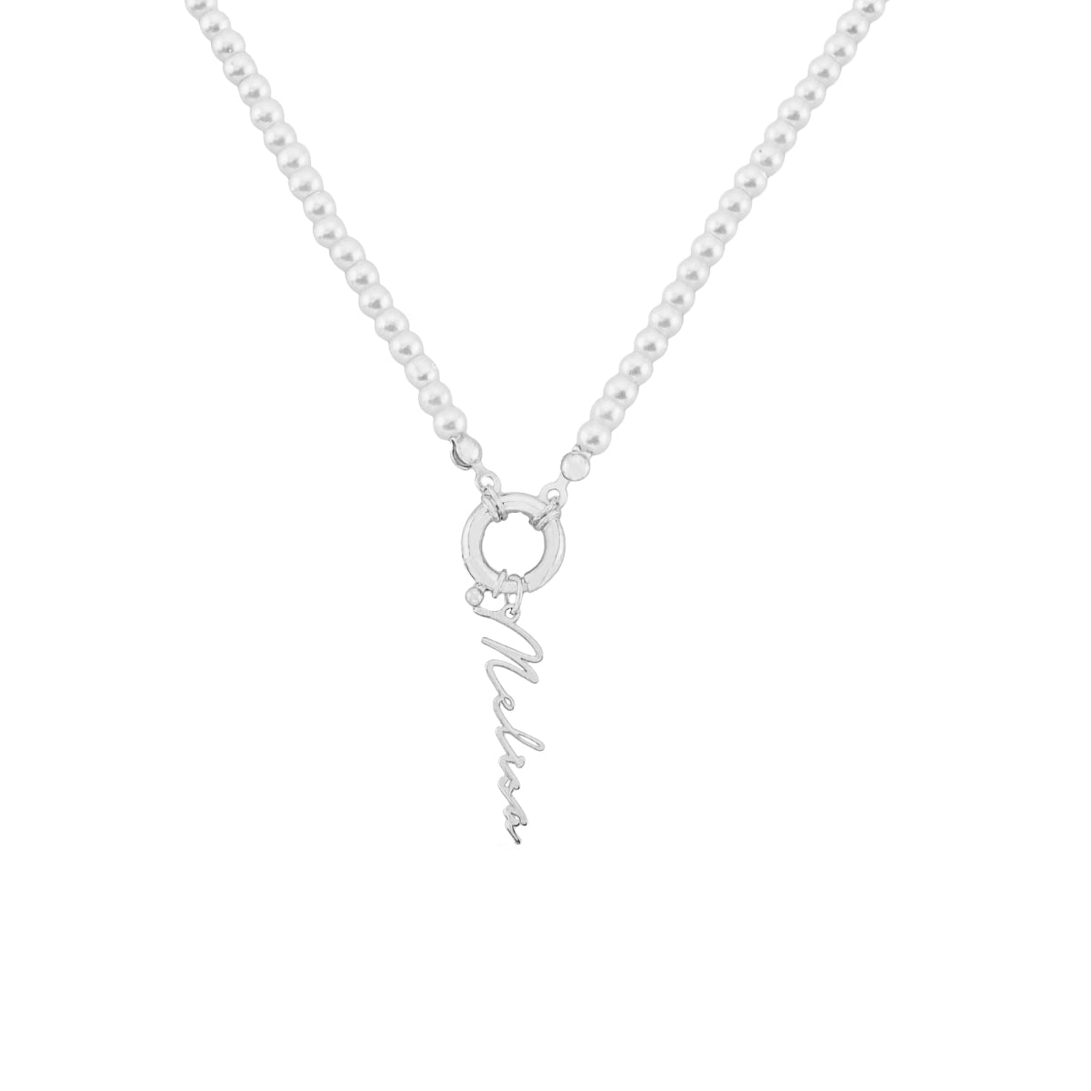 Kardelen Pearl Chain Signatur Namenskette - 925 SILBER