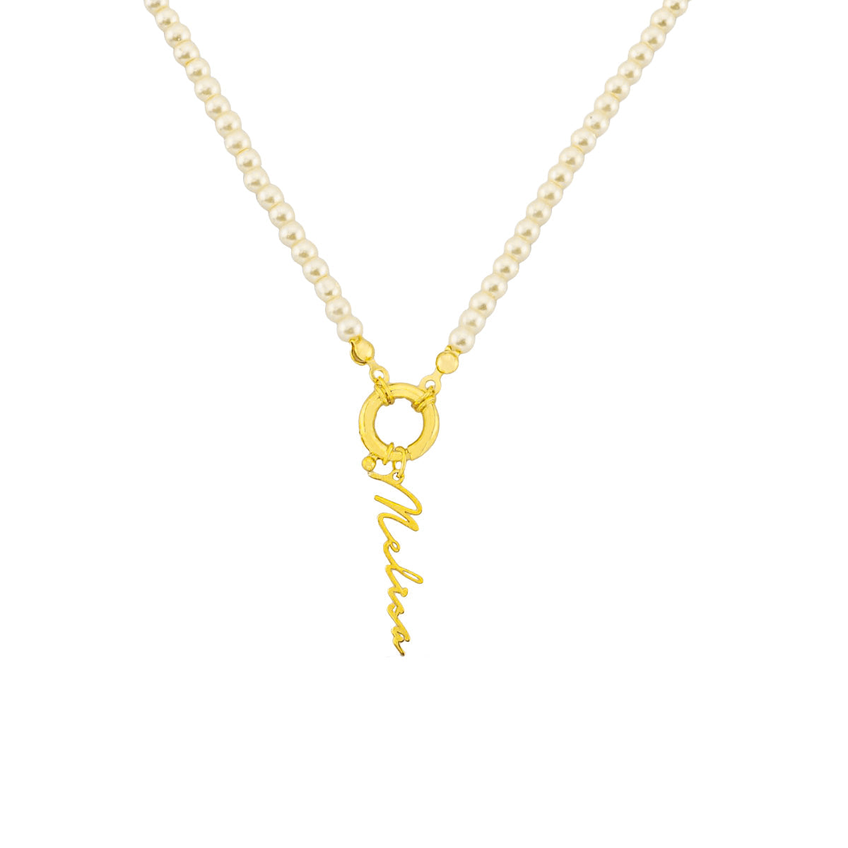 Kardelen Pearl Chain Signatur Namenskette - 925 SILBER