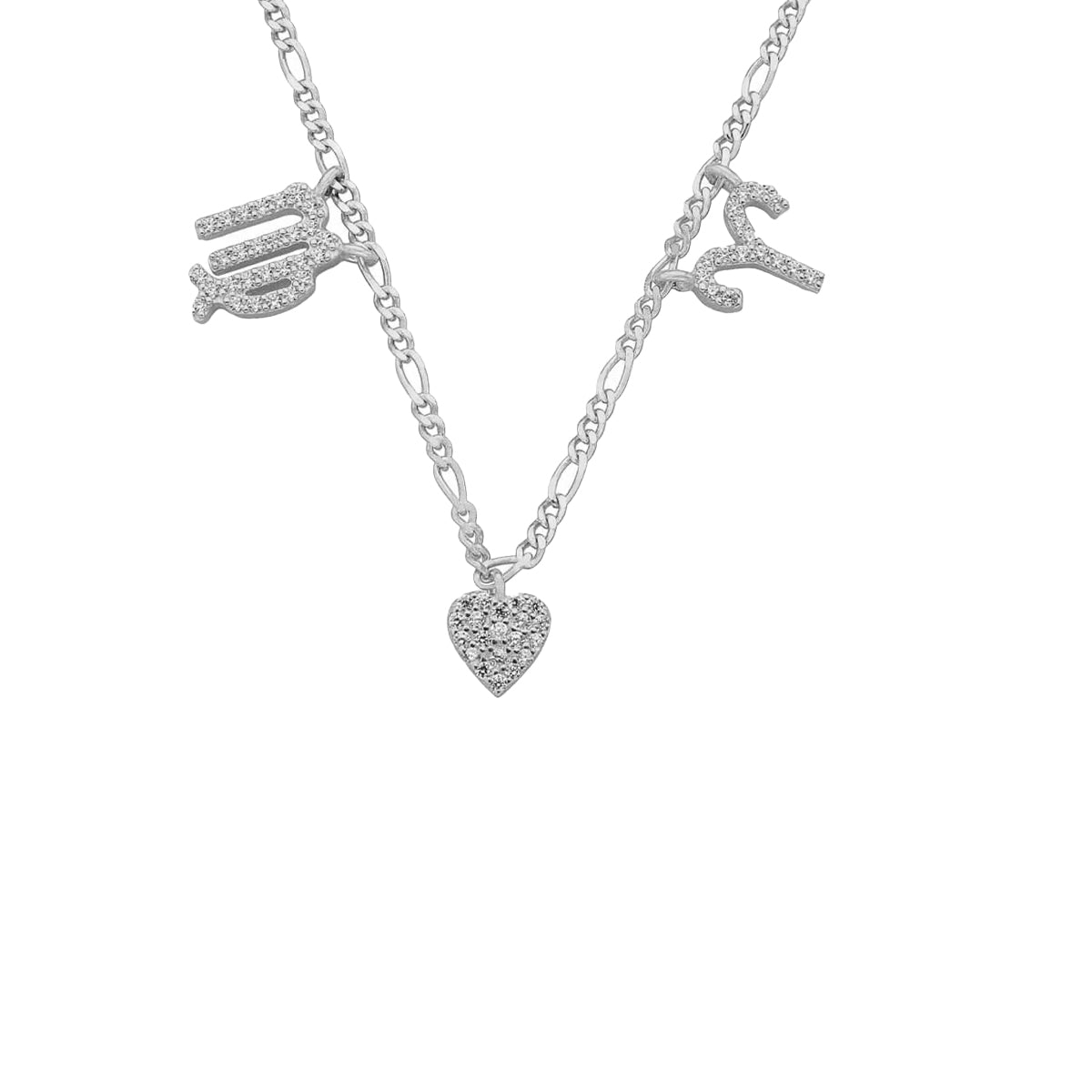 Kardelen Sternzeichen Partner Kette Mit Herz - 925 SILBER