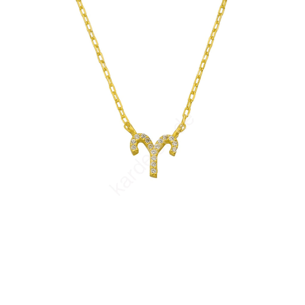 Kardelen STERNZEICHEN ZIRKONIA HALSKETTE - 925 SILBER