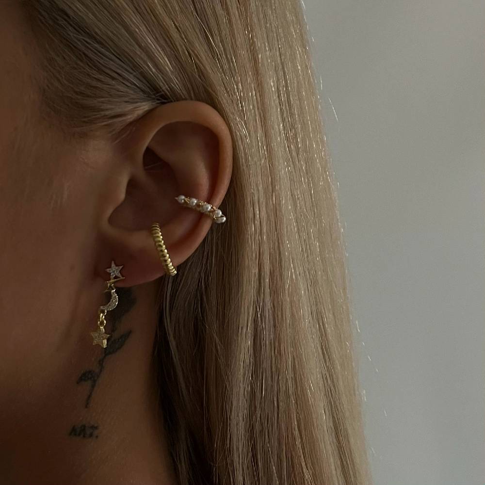 Kardelen Symbolisierte Ohrringe Mit Zirkonia - 925 SILBER