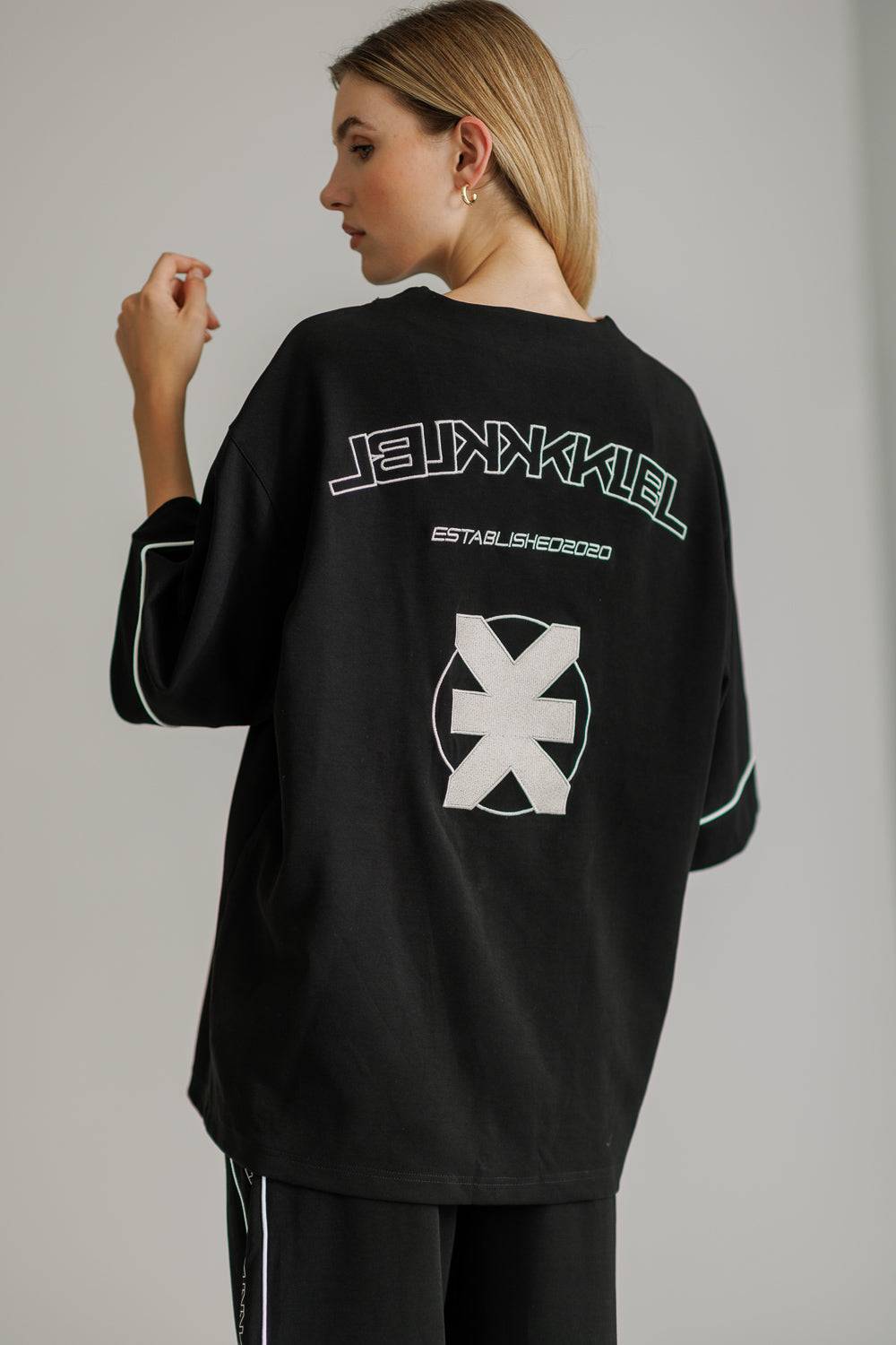 Karo Kauer Baseballshirt Black