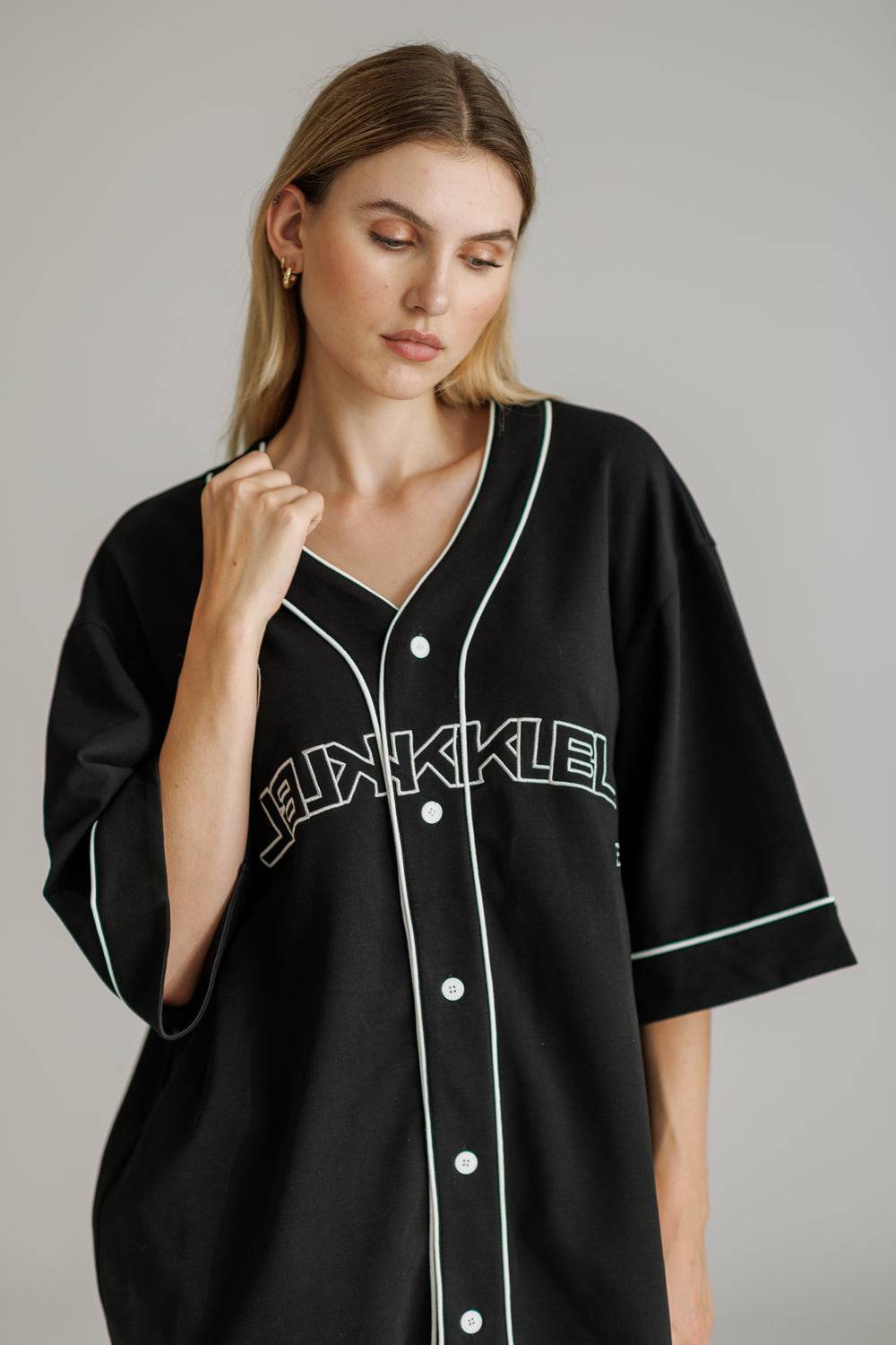 Karo Kauer Baseballshirt Black