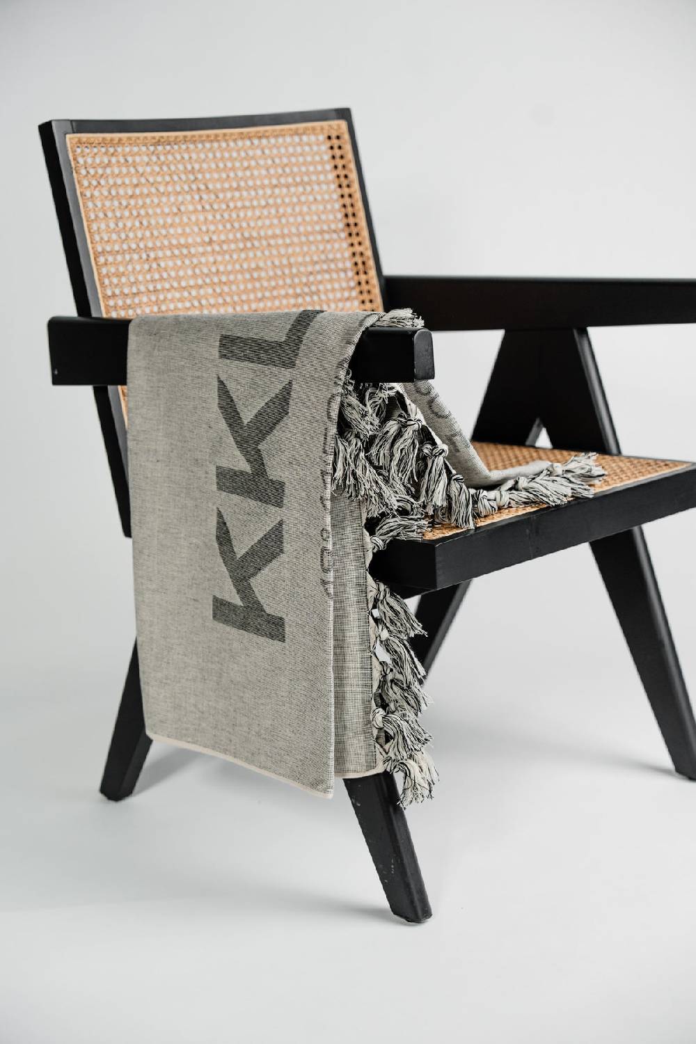 Karo Kauer Beach Towel Grey KKLBL