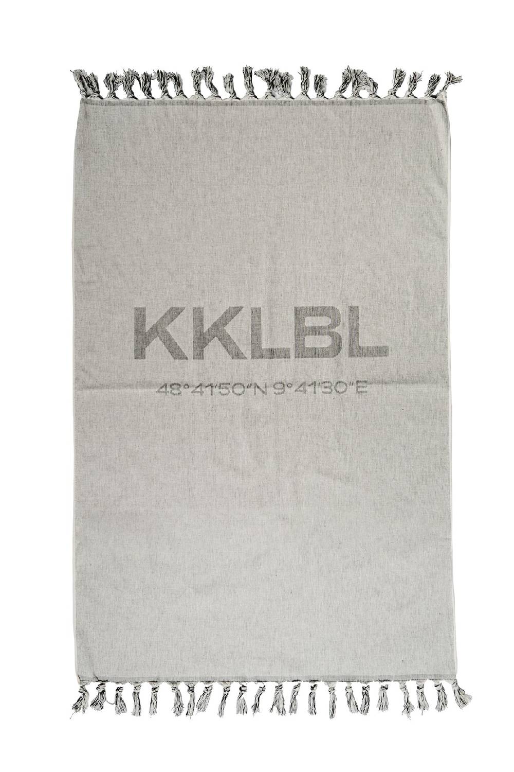 Karo Kauer Beach Towel Grey KKLBL