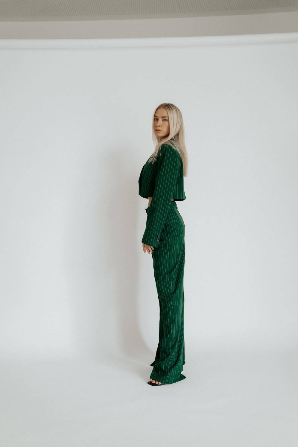 Karo Kauer Blazer Short Sapphire Green