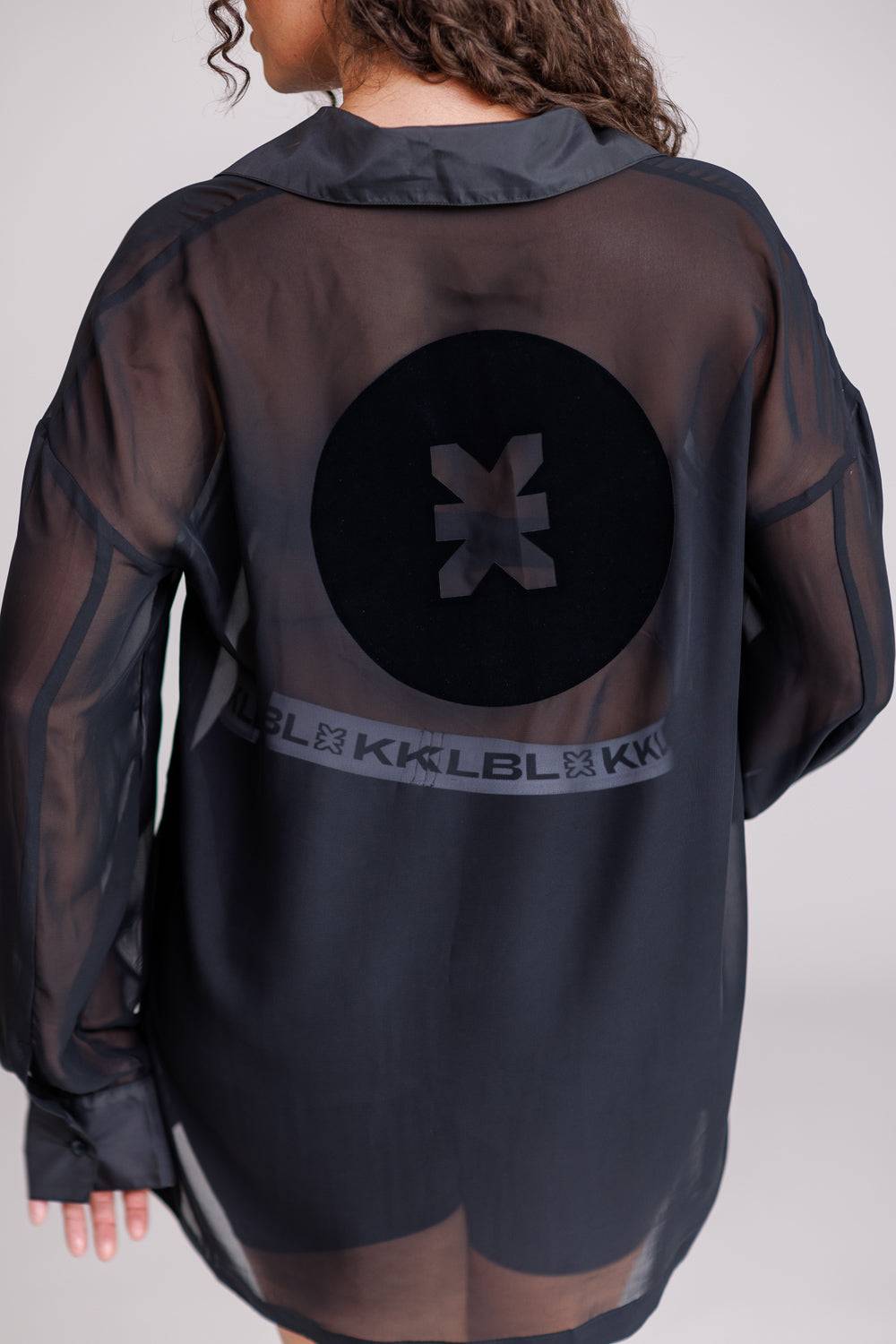 Karo Kauer Blouse Transparent Black