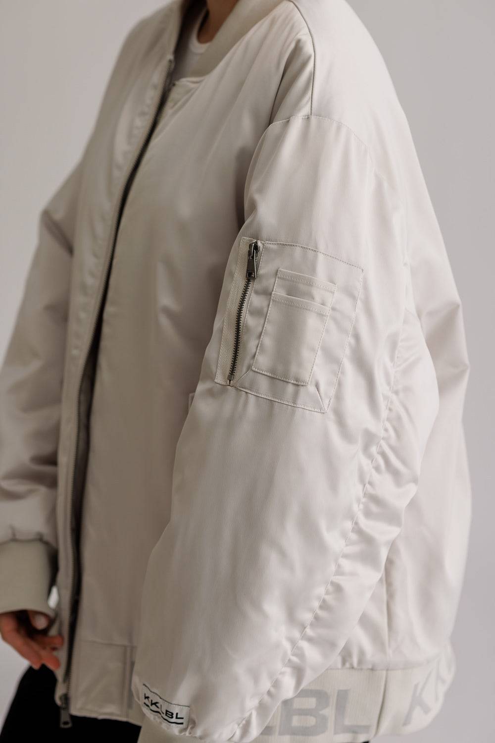 Karo Kauer Bomberjacket Silver Grey