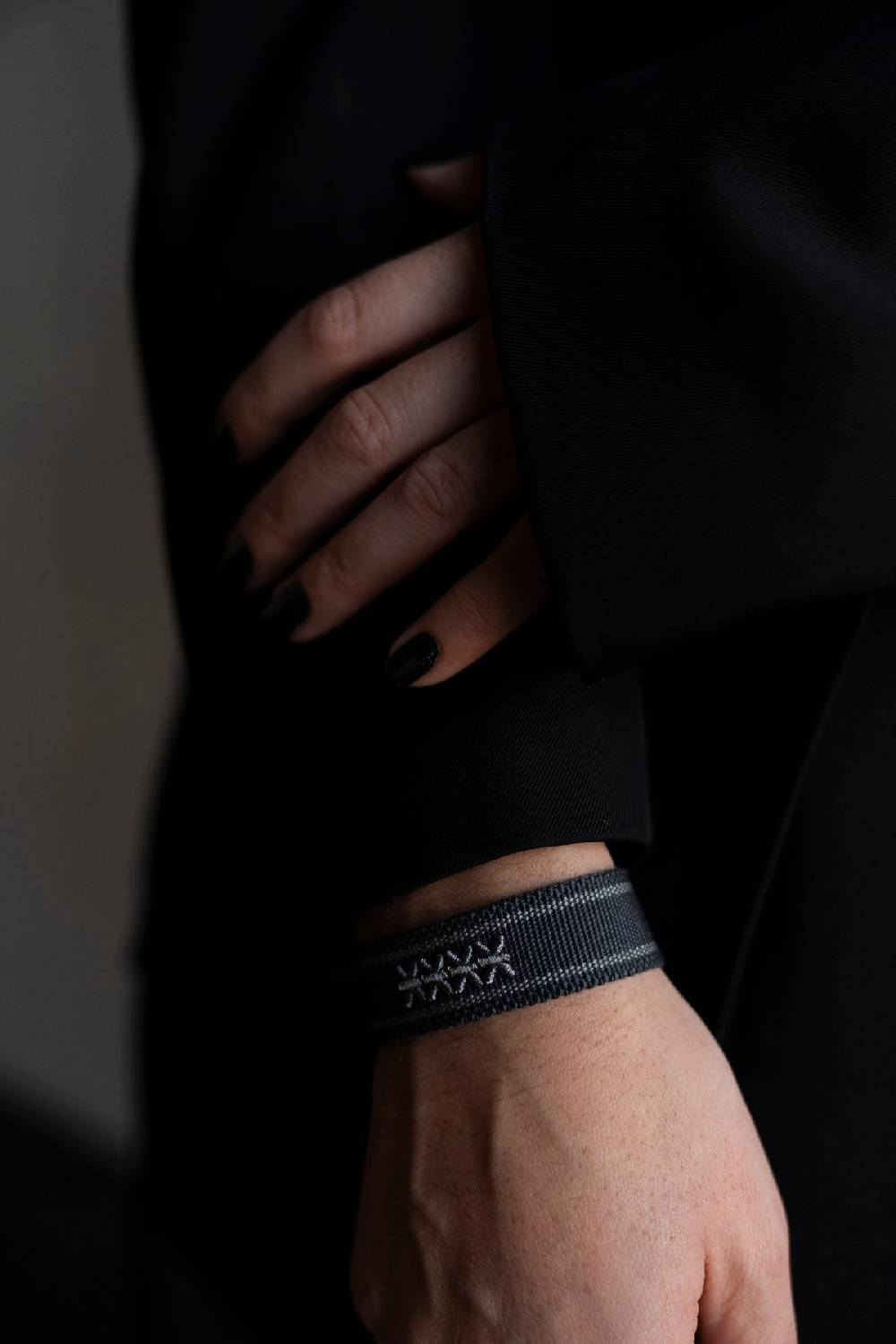 Karo Kauer Bracelet Stone Grey