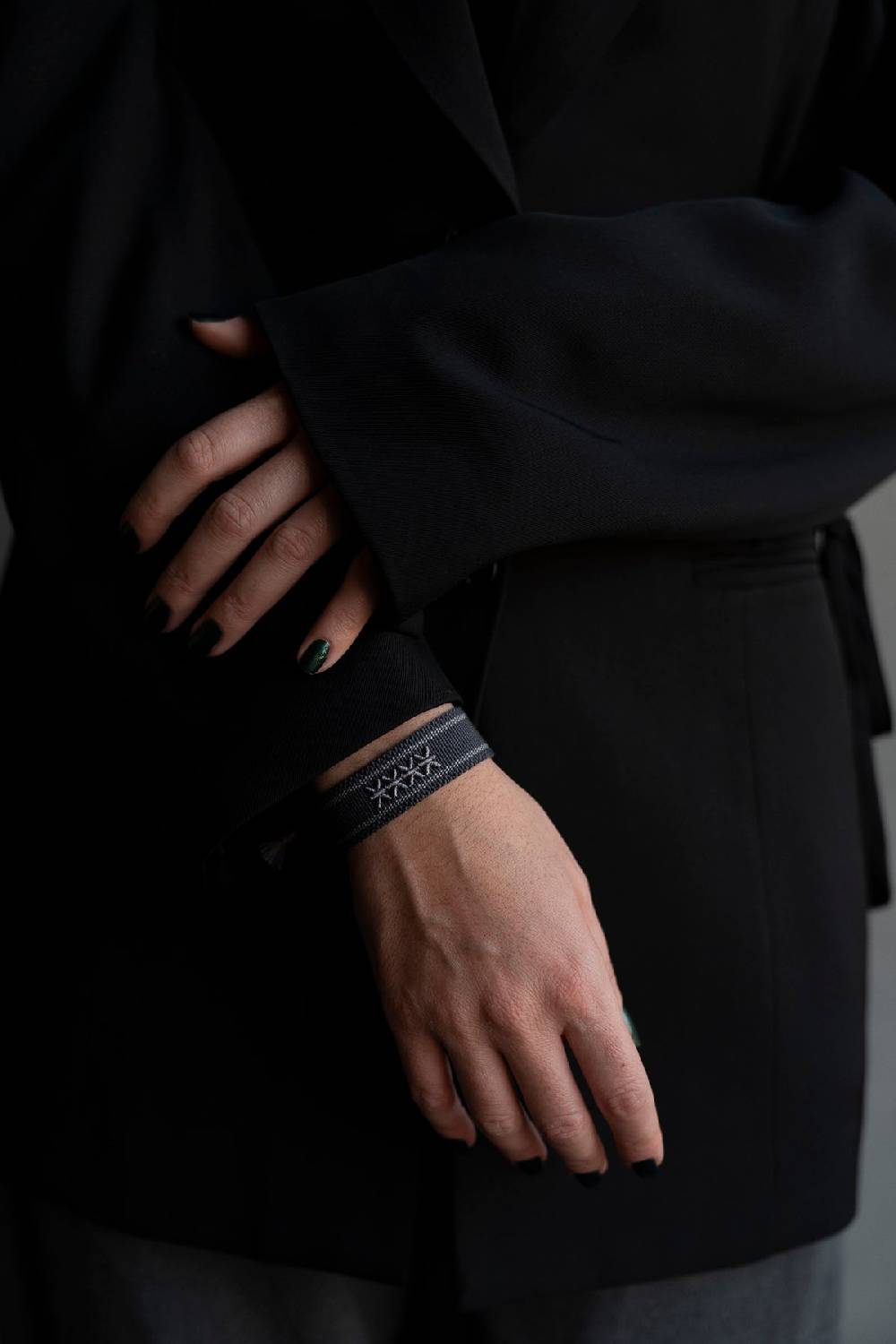 Karo Kauer Bracelet Stone Grey