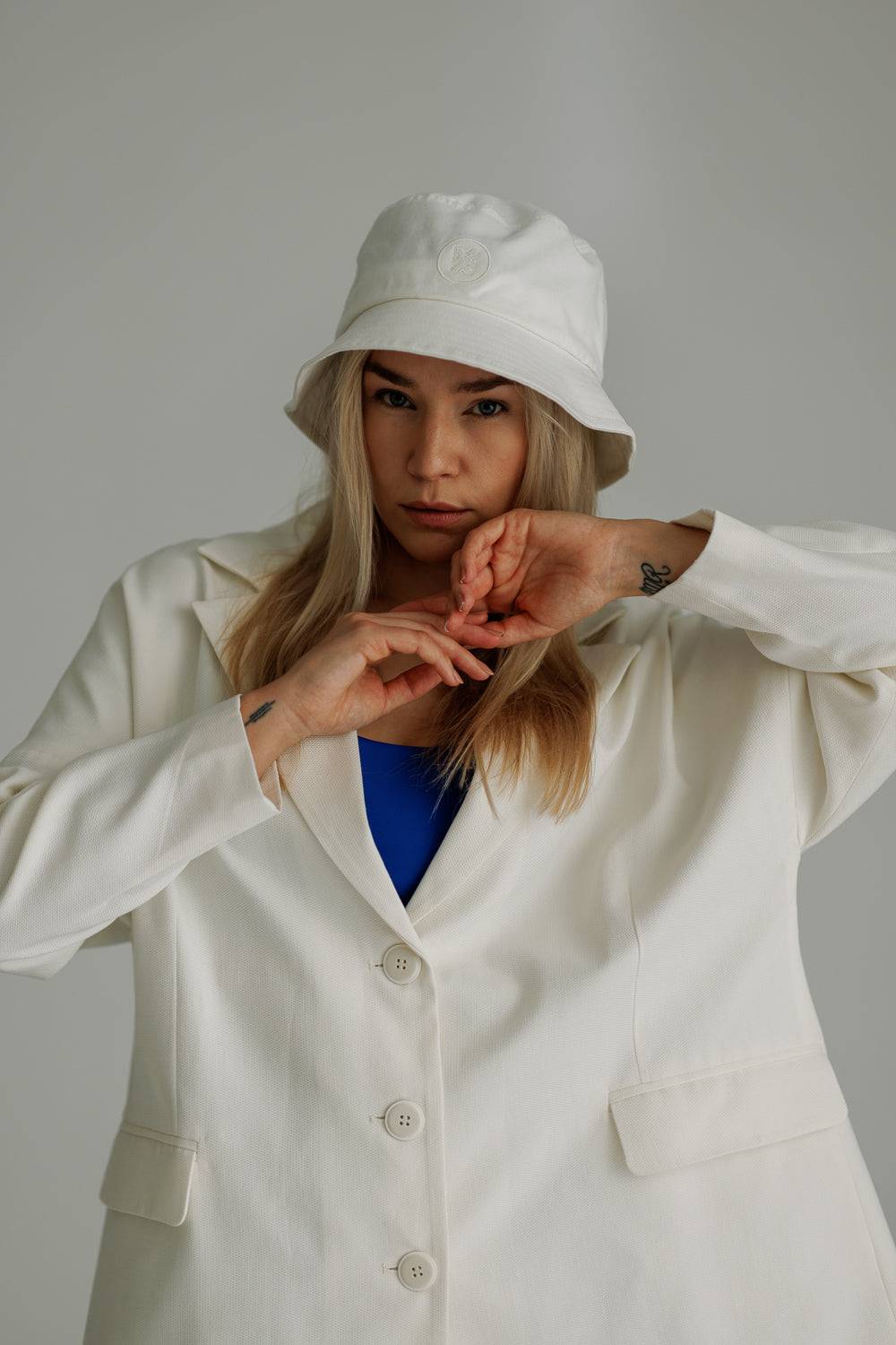 Karo Kauer Bucket Hat Offwhite