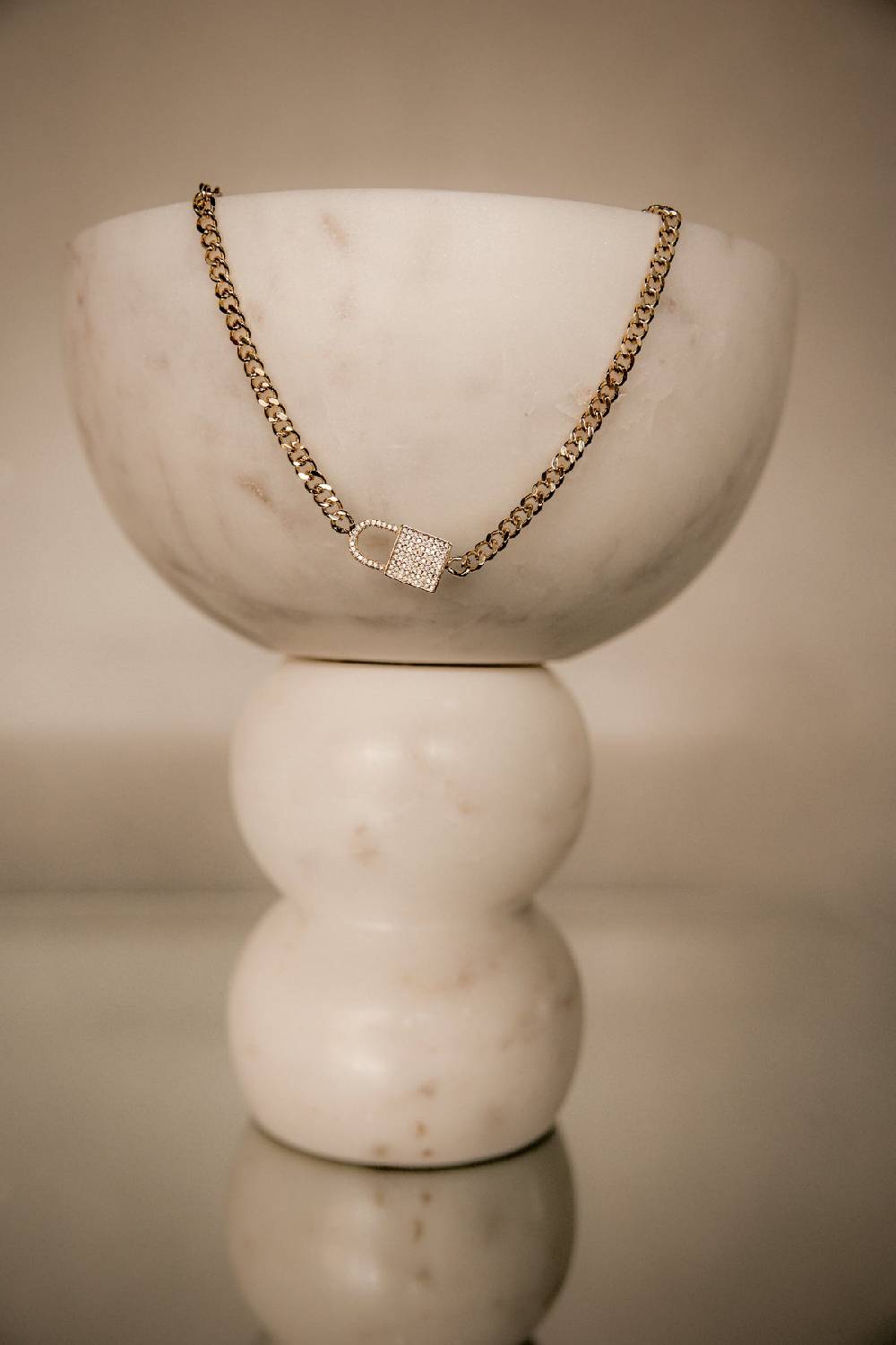 Karo Kauer Chain Lock Gold