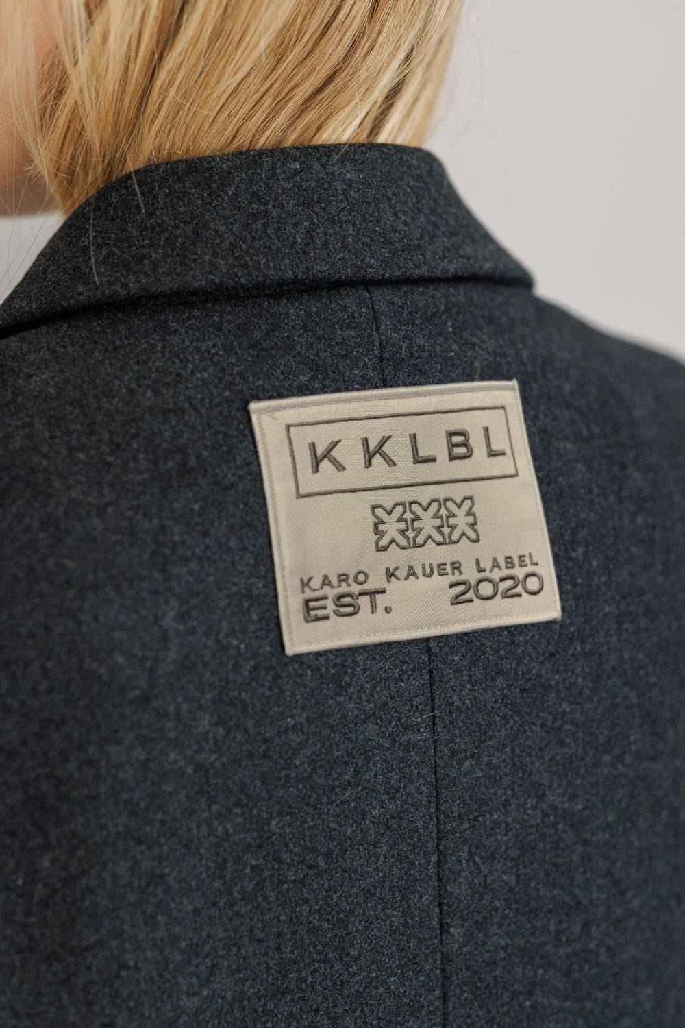 Karo Kauer Coat Oversize Grey