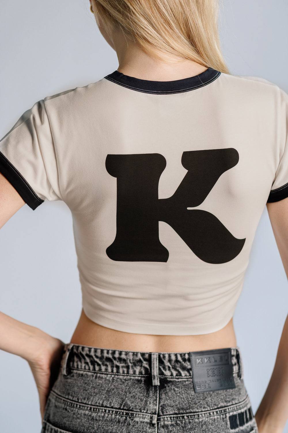 Karo Kauer Cropped Ringer Shirt