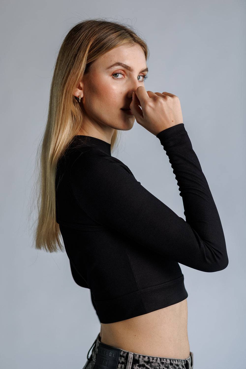 Karo Kauer Cropped Shirt Black