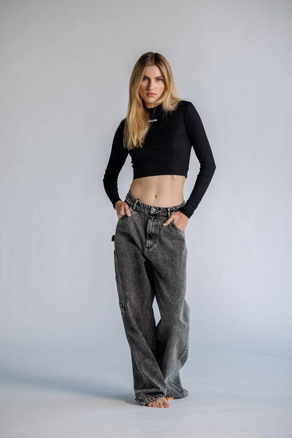 Karo Kauer Cropped Shirt Black