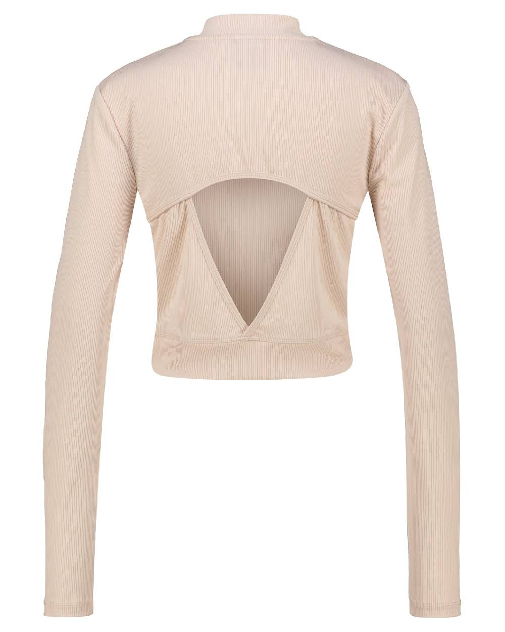 Karo Kauer Cropped Shirt White Pearl
