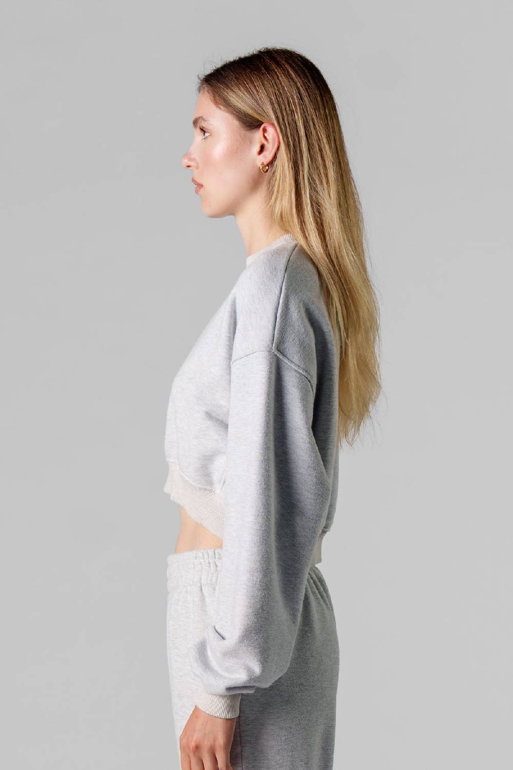 Karo Kauer Cropped Sweater Melange