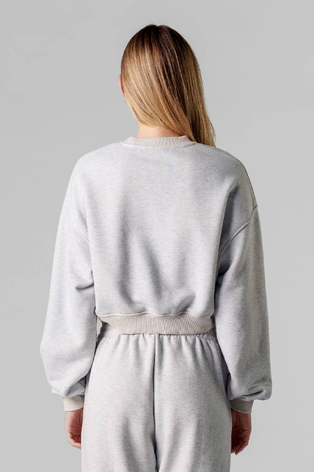 Karo Kauer Cropped Sweater Melange