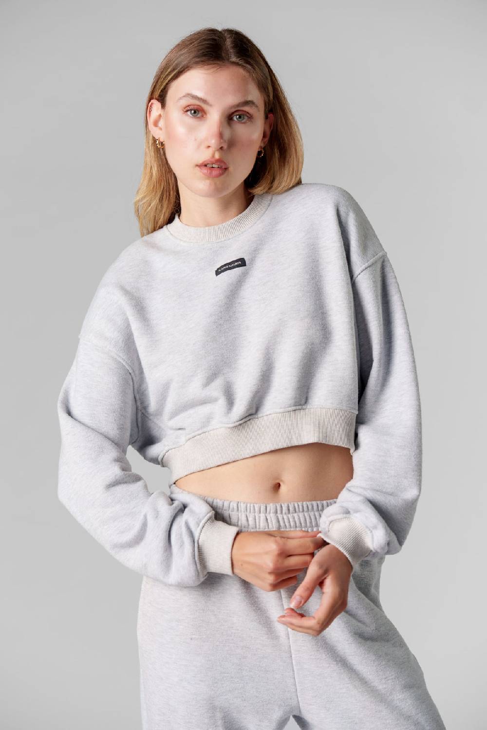 Karo Kauer Cropped Sweater Melange