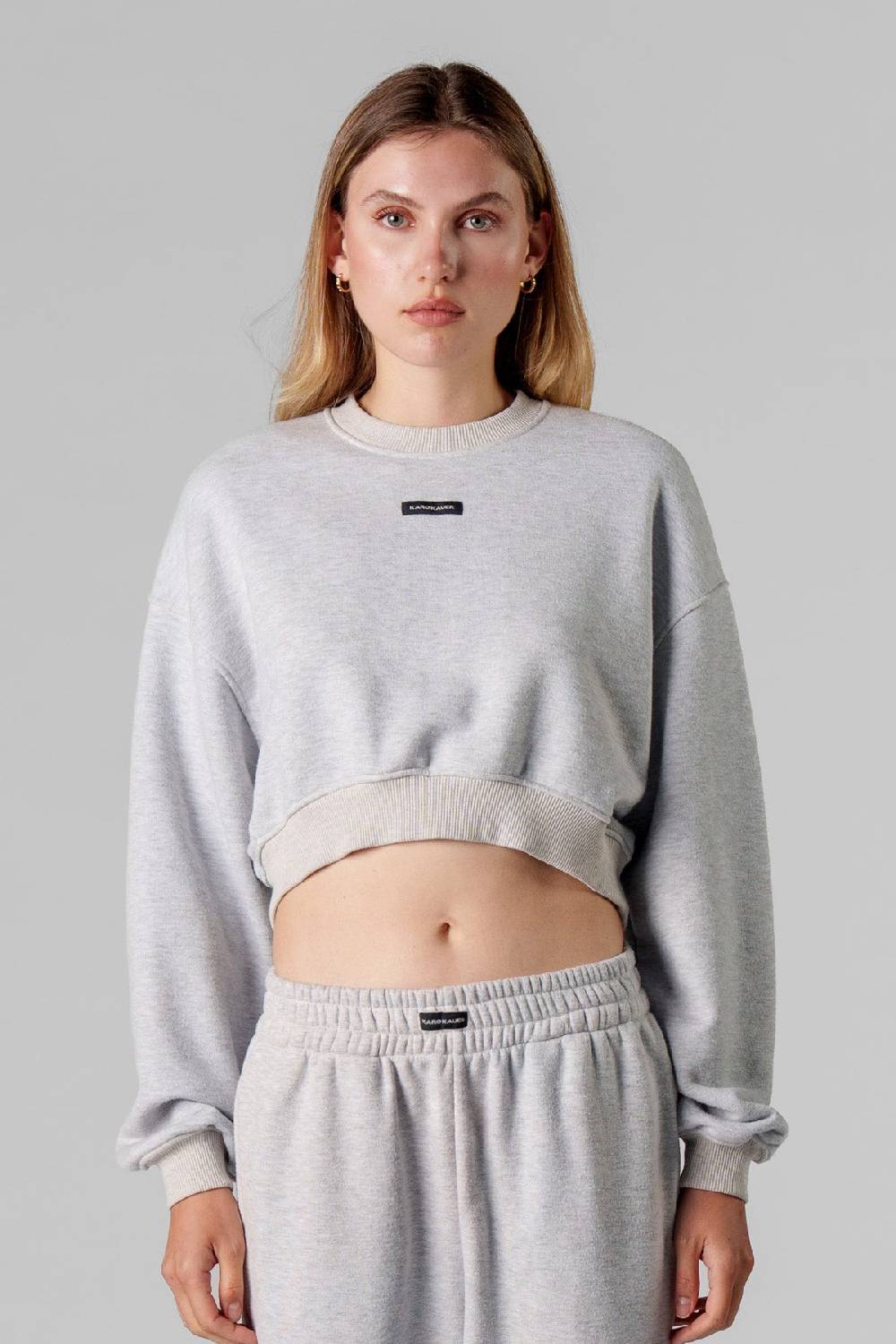 Karo Kauer Cropped Sweater Melange