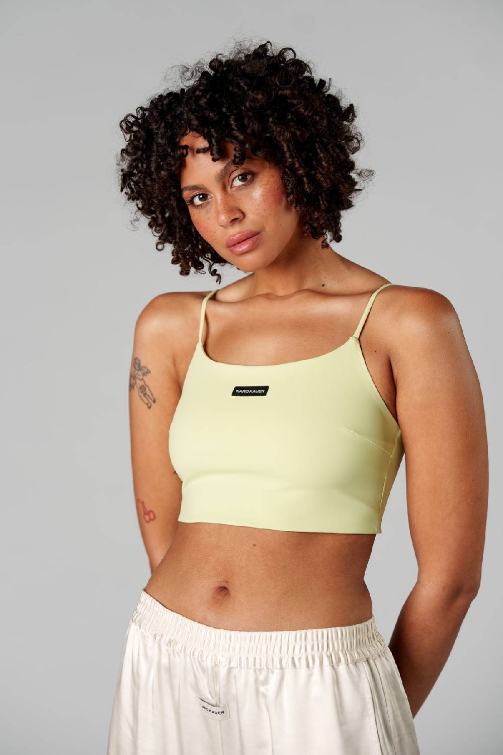 Karo Kauer Cropped Top Matcha
