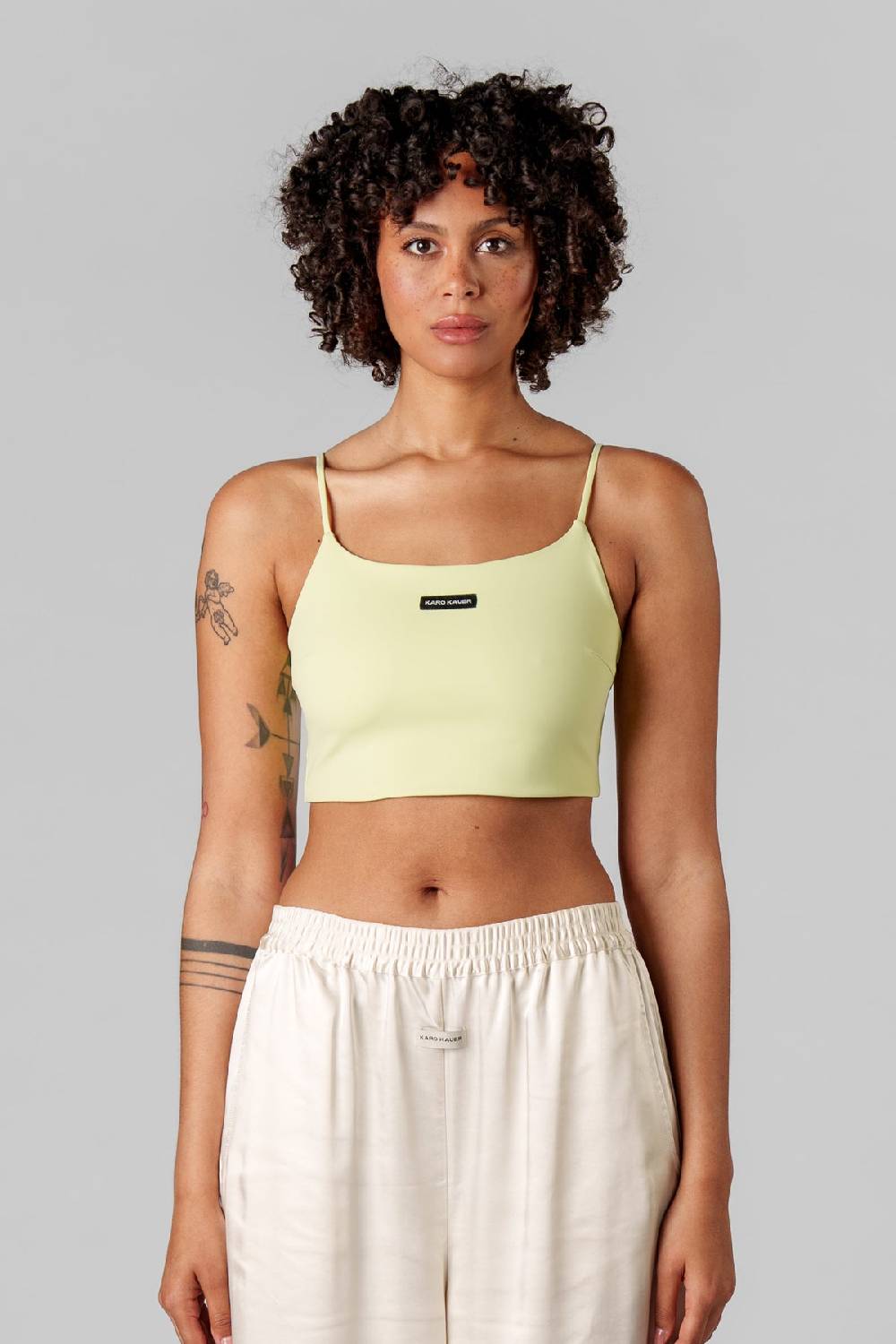 Karo Kauer Cropped Top Matcha