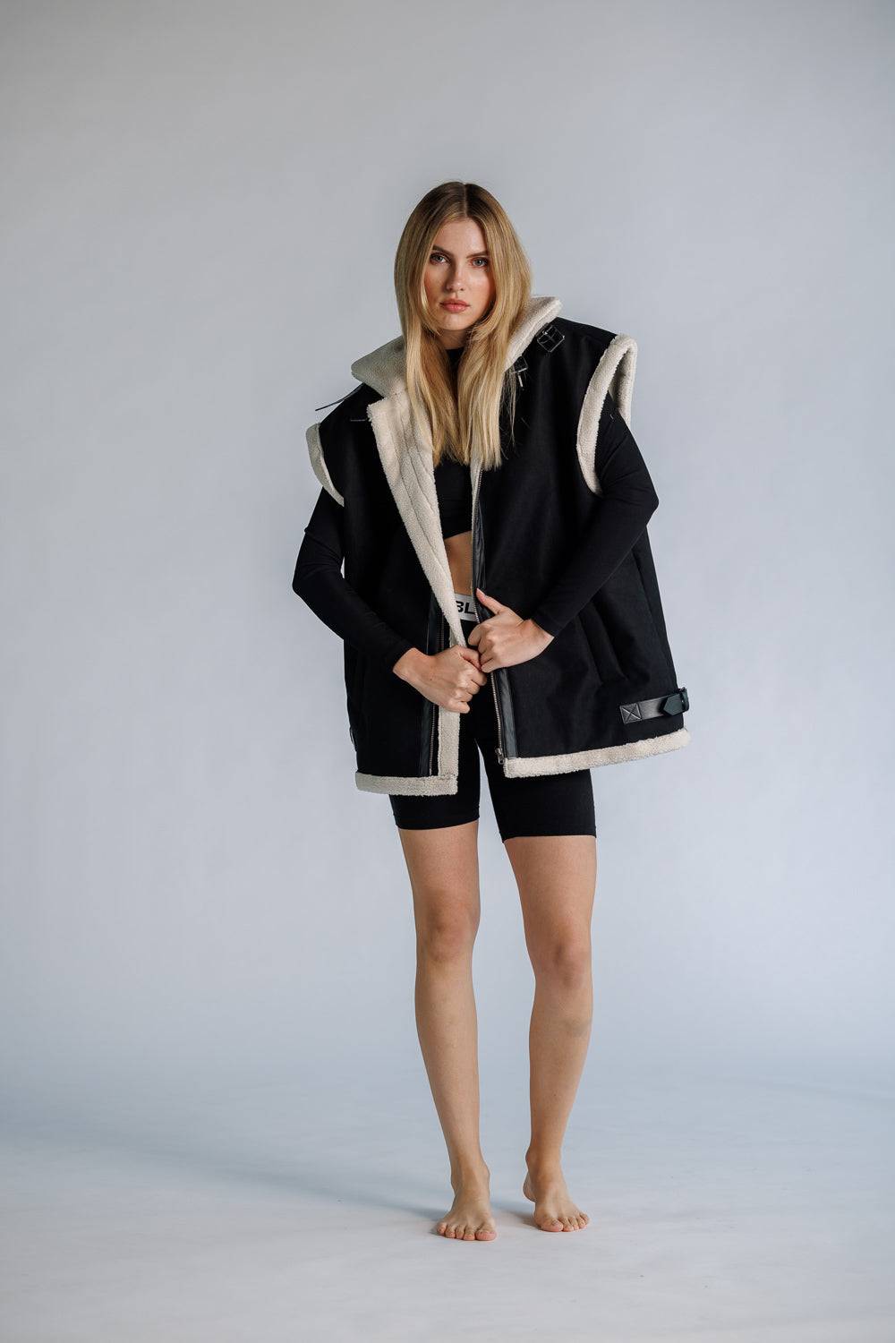 Karo Kauer Double Faced Vest Black