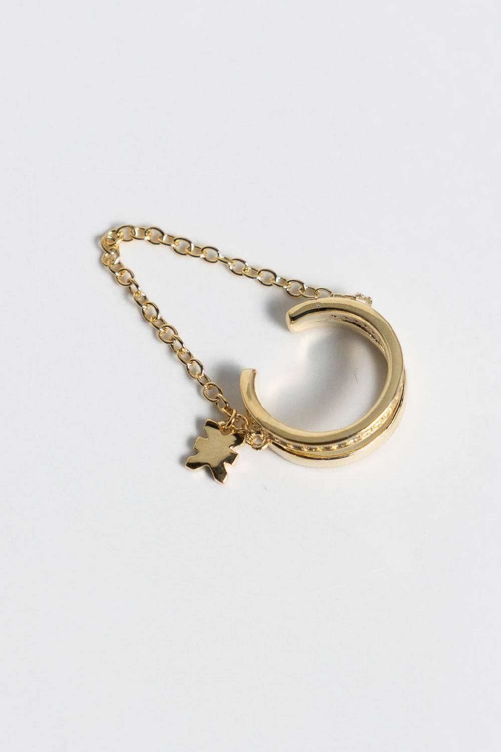 Karo Kauer Earcuff Chain Gold