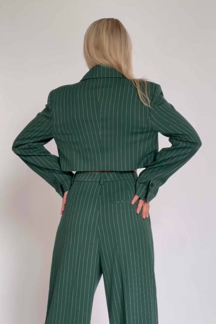 Karo Kauer Formal Pants Sapphire Green