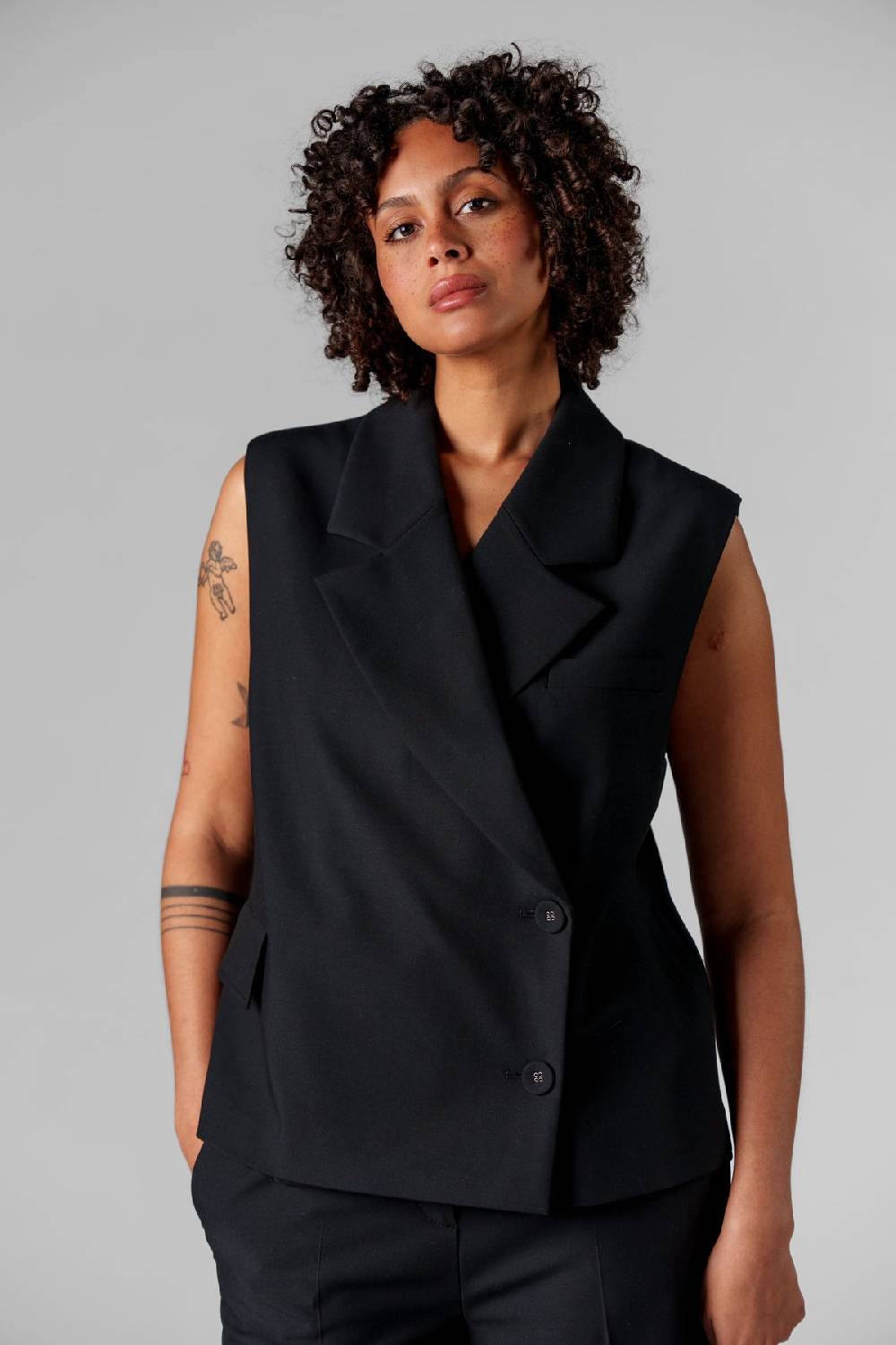 Karo Kauer Formal Vest Black