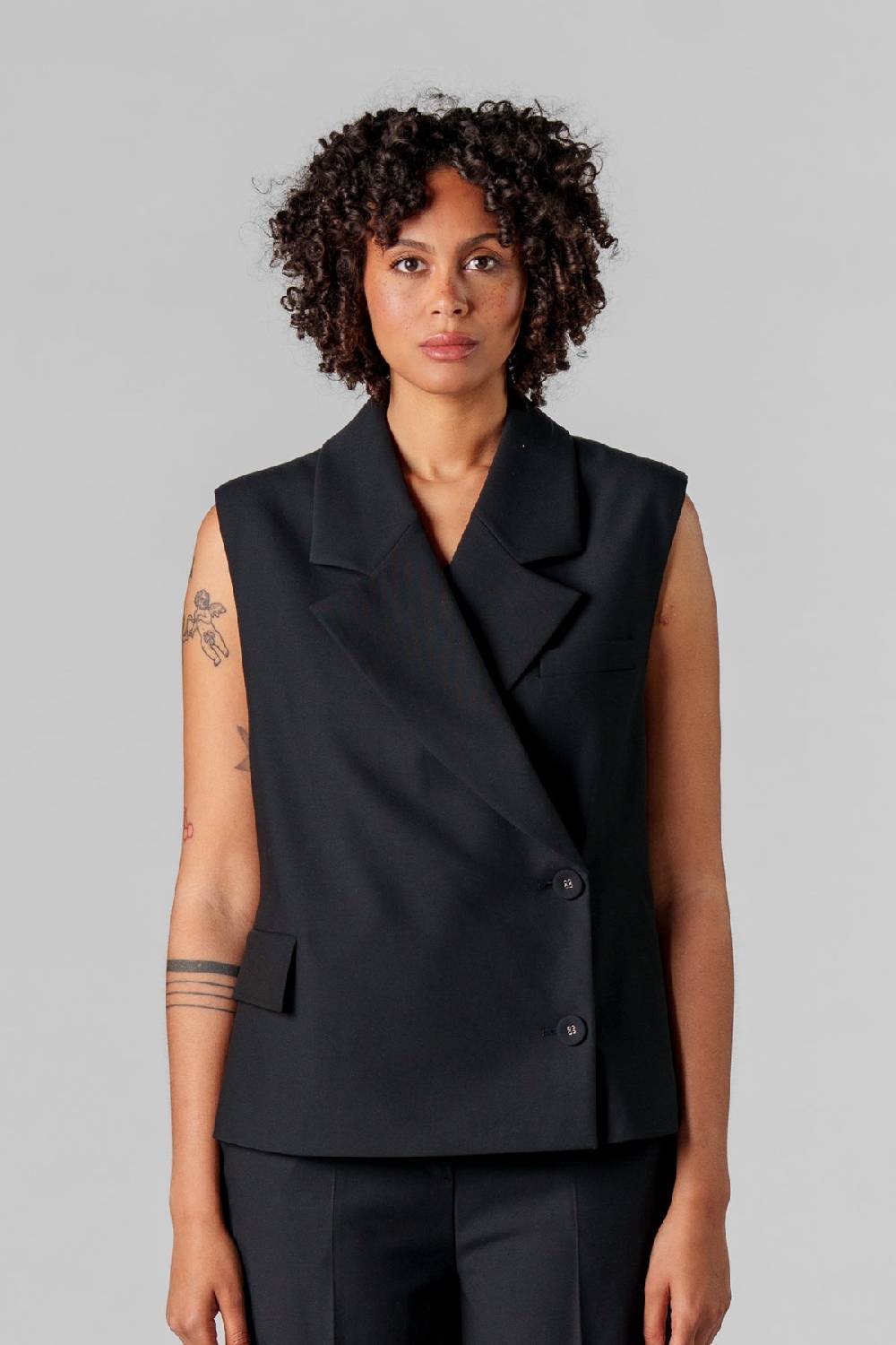 Karo Kauer Formal Vest Black