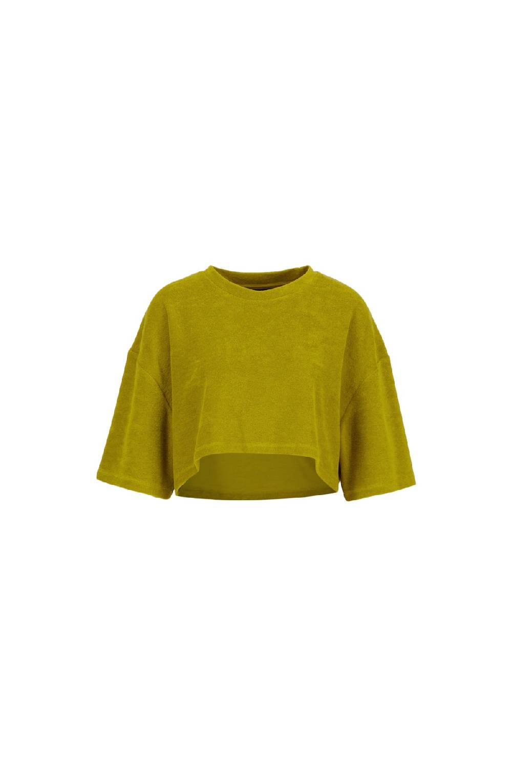 Karo Kauer Frottee T-Shirt Olive