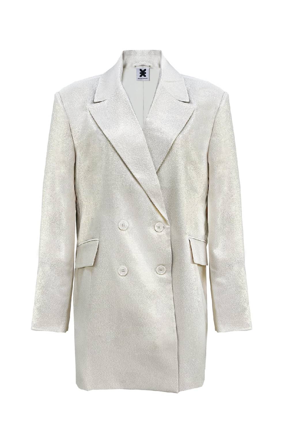 Karo Kauer Glam Blazer Dress Champagner