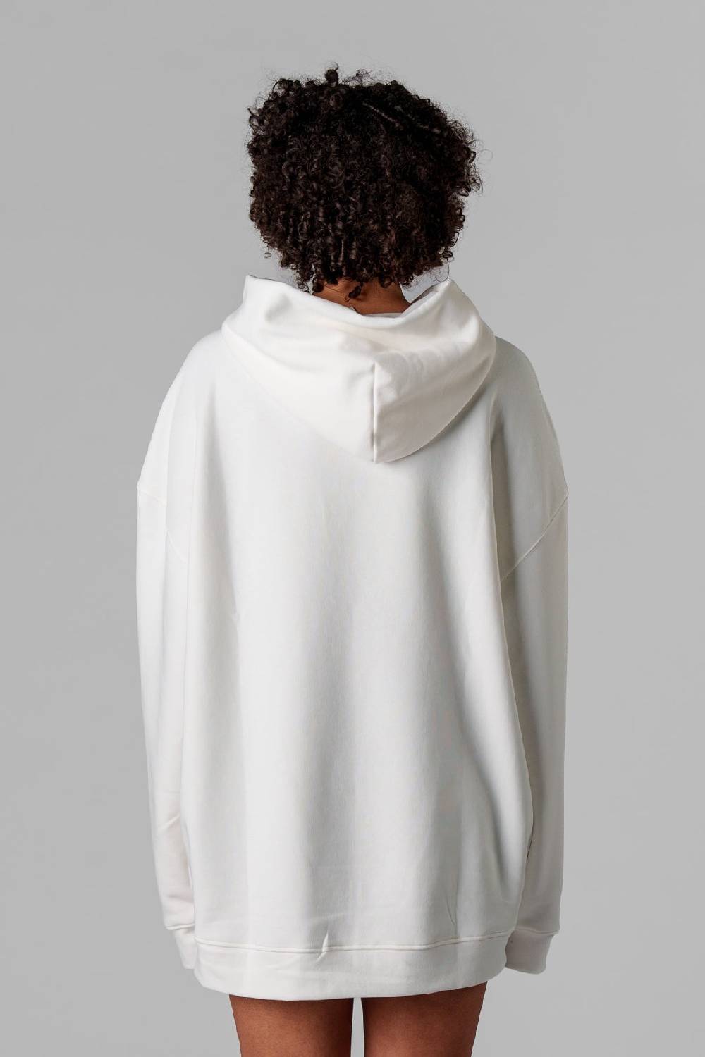 Karo Kauer Hoodie Dress Creme