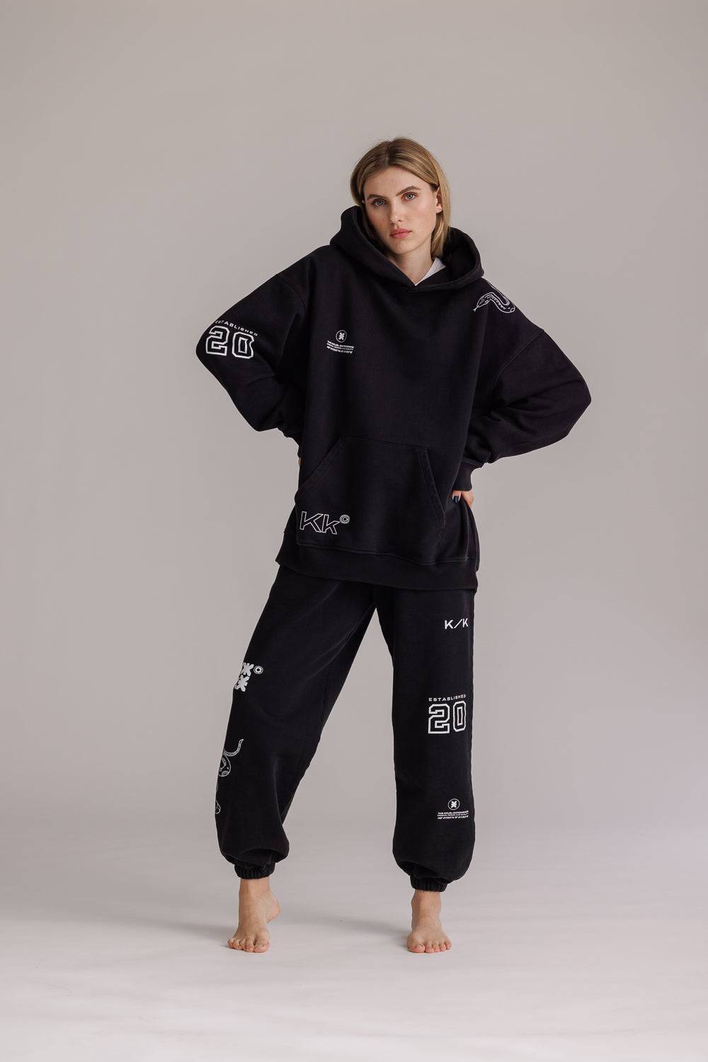 Karo Kauer Hoodie Faded Black