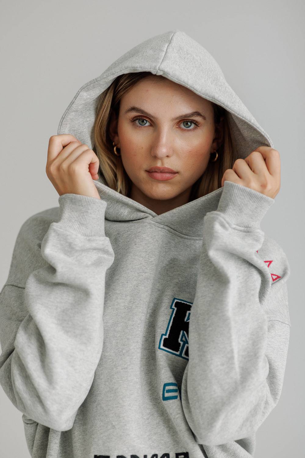 Karo Kauer Hoodie Grey Melange