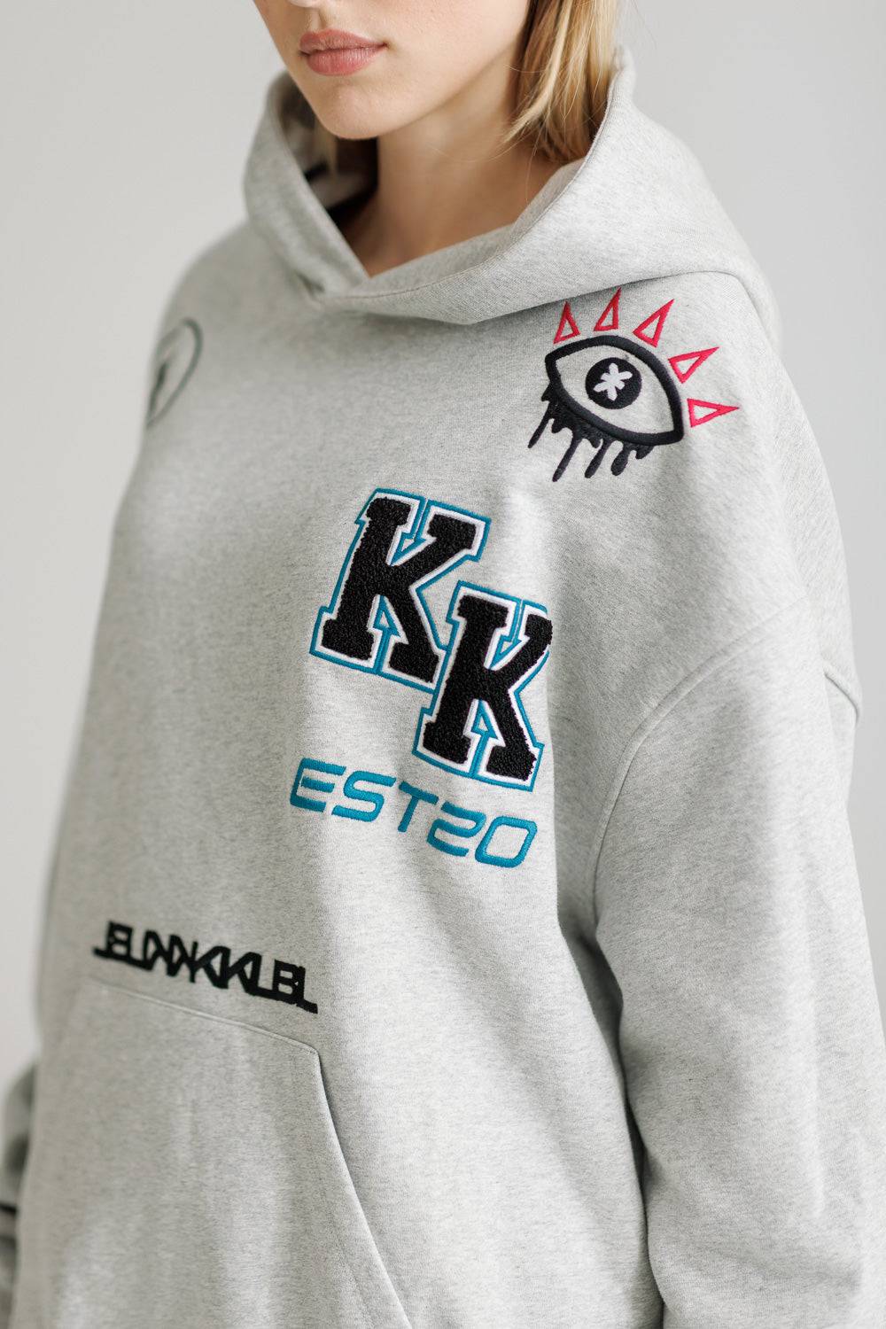 Karo Kauer Hoodie Grey Melange