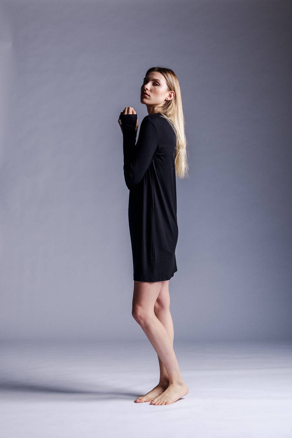 Karo Kauer Jersey Rib Dress Longsleeve