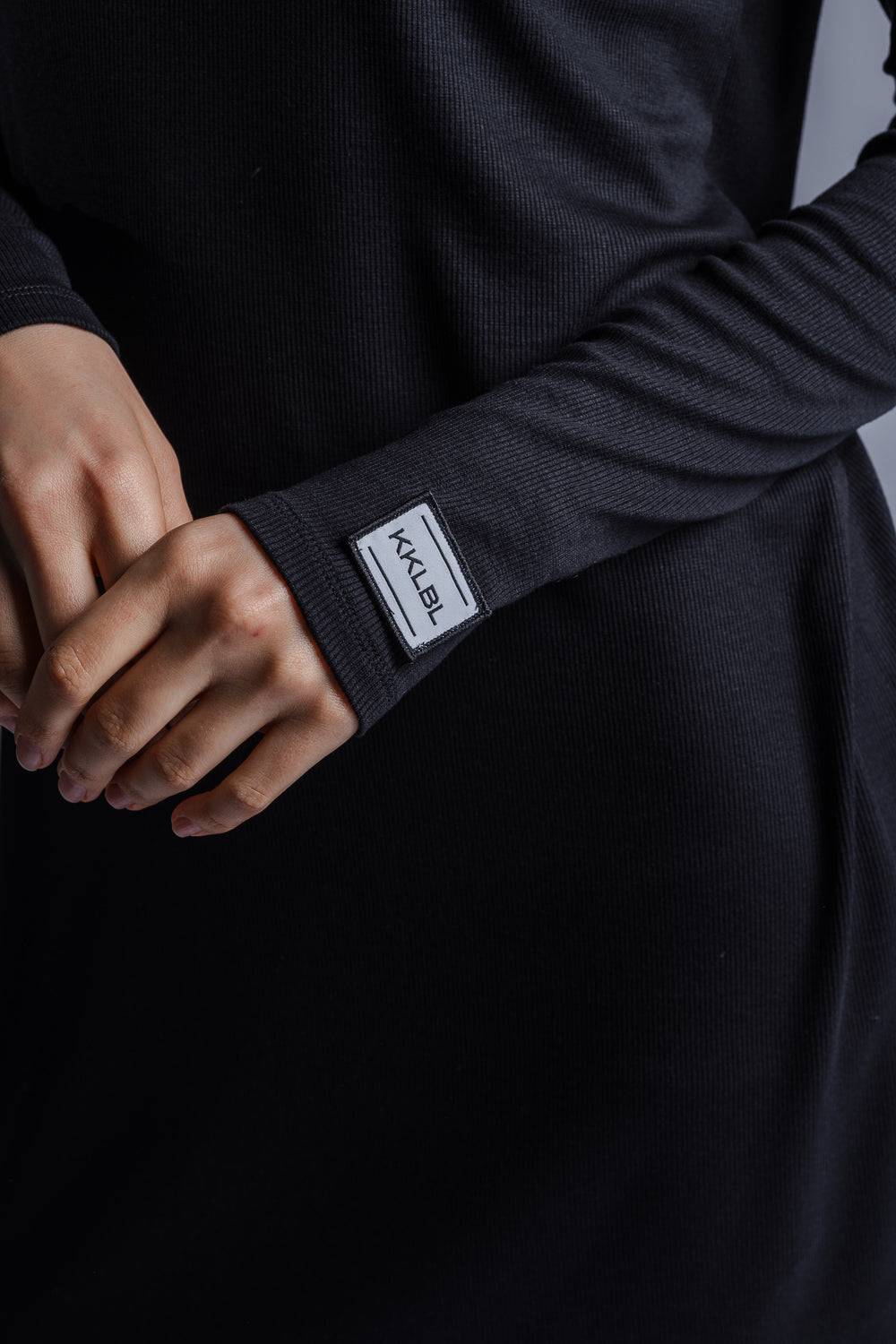 Karo Kauer Jersey Rib Dress Longsleeve