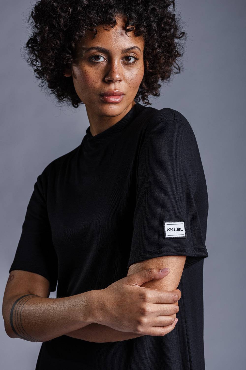 Karo Kauer Jersey Rib Dress Shortsleeve