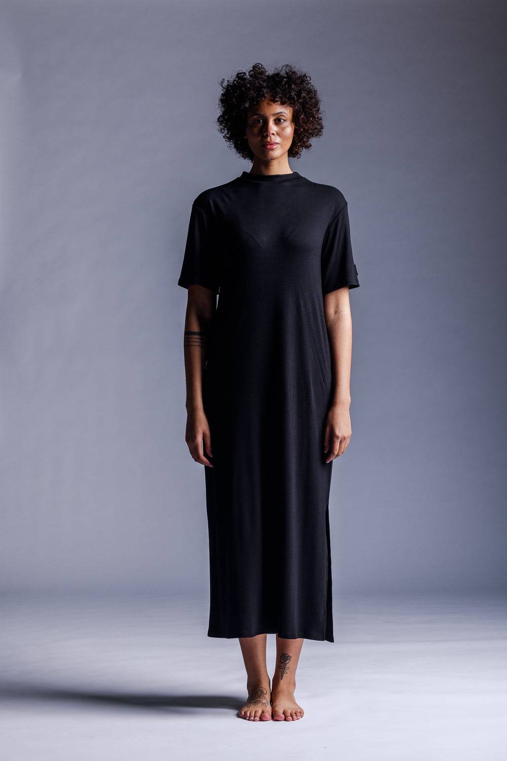 Karo Kauer Jersey Rib Dress Shortsleeve