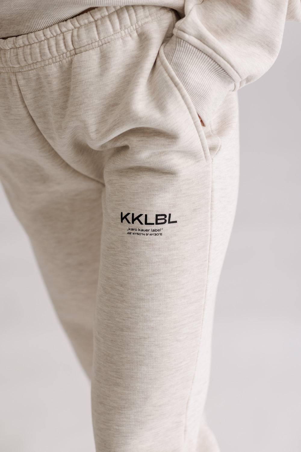Karo Kauer Jogger Pants Basic Sand Melange