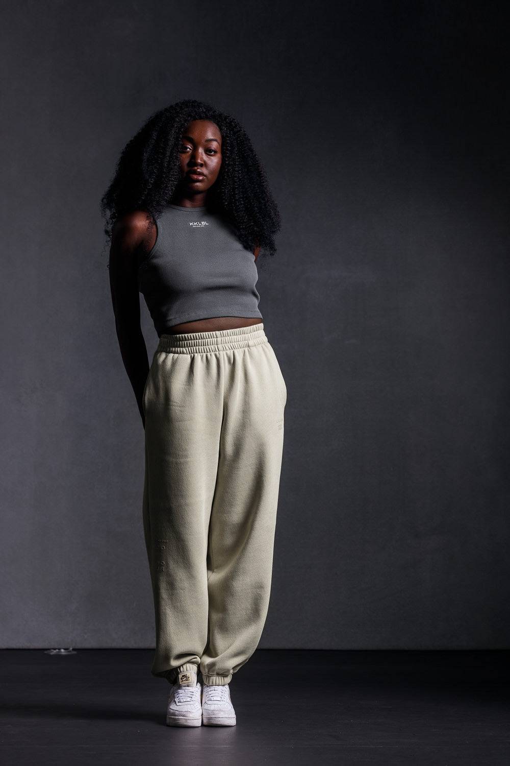 Karo Kauer Jogger Pants Faded Green