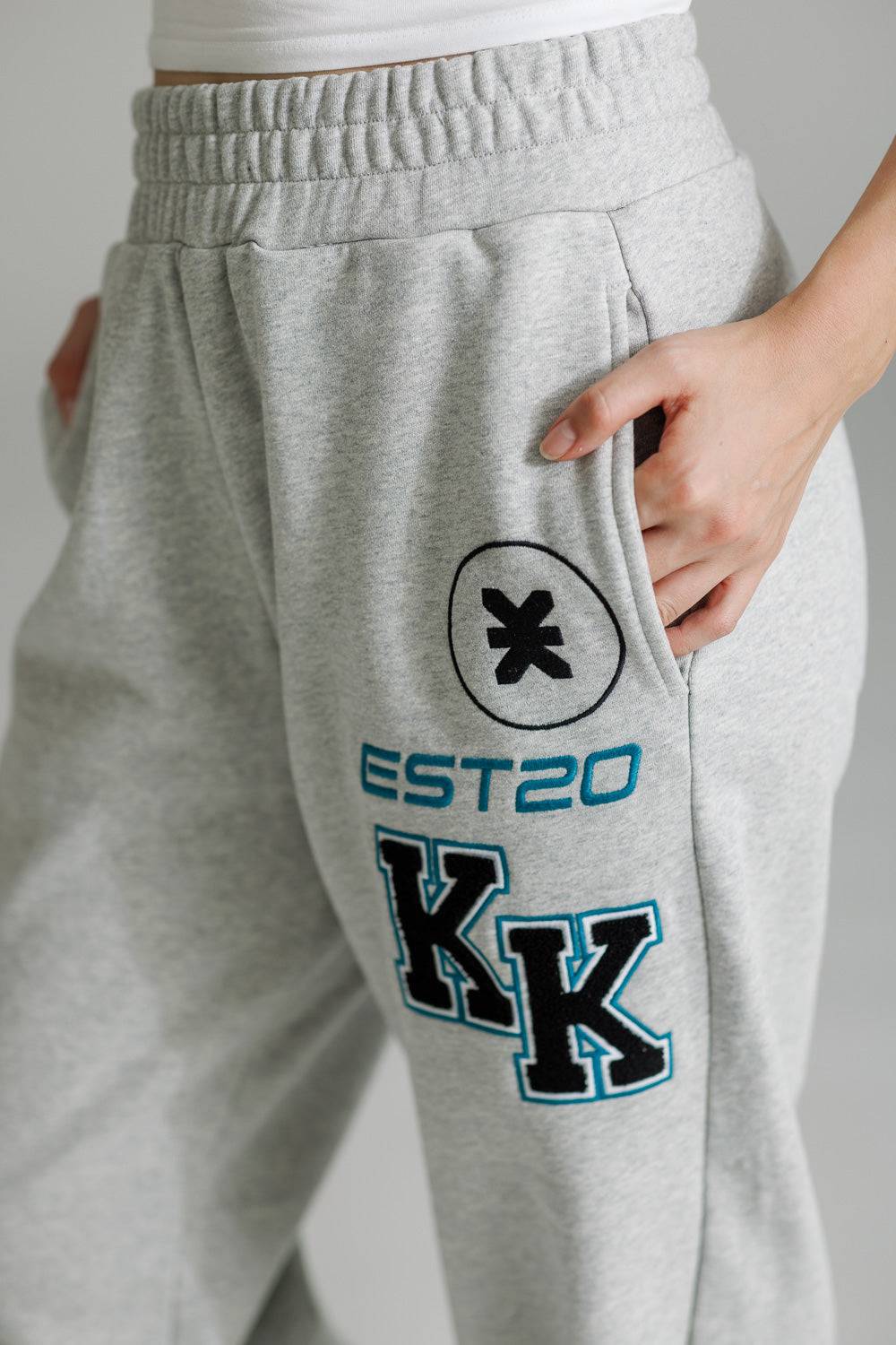 Karo Kauer Jogger Pants Grey Melange