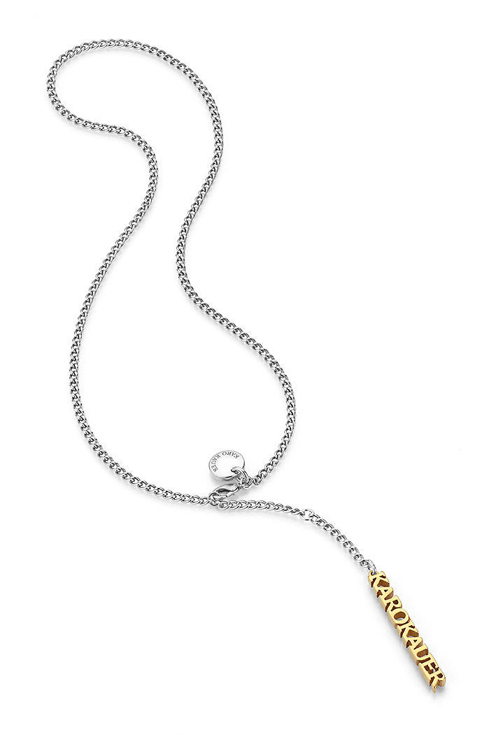 Karo Kauer KK Y-Necklace Bicolor Silver/Gold