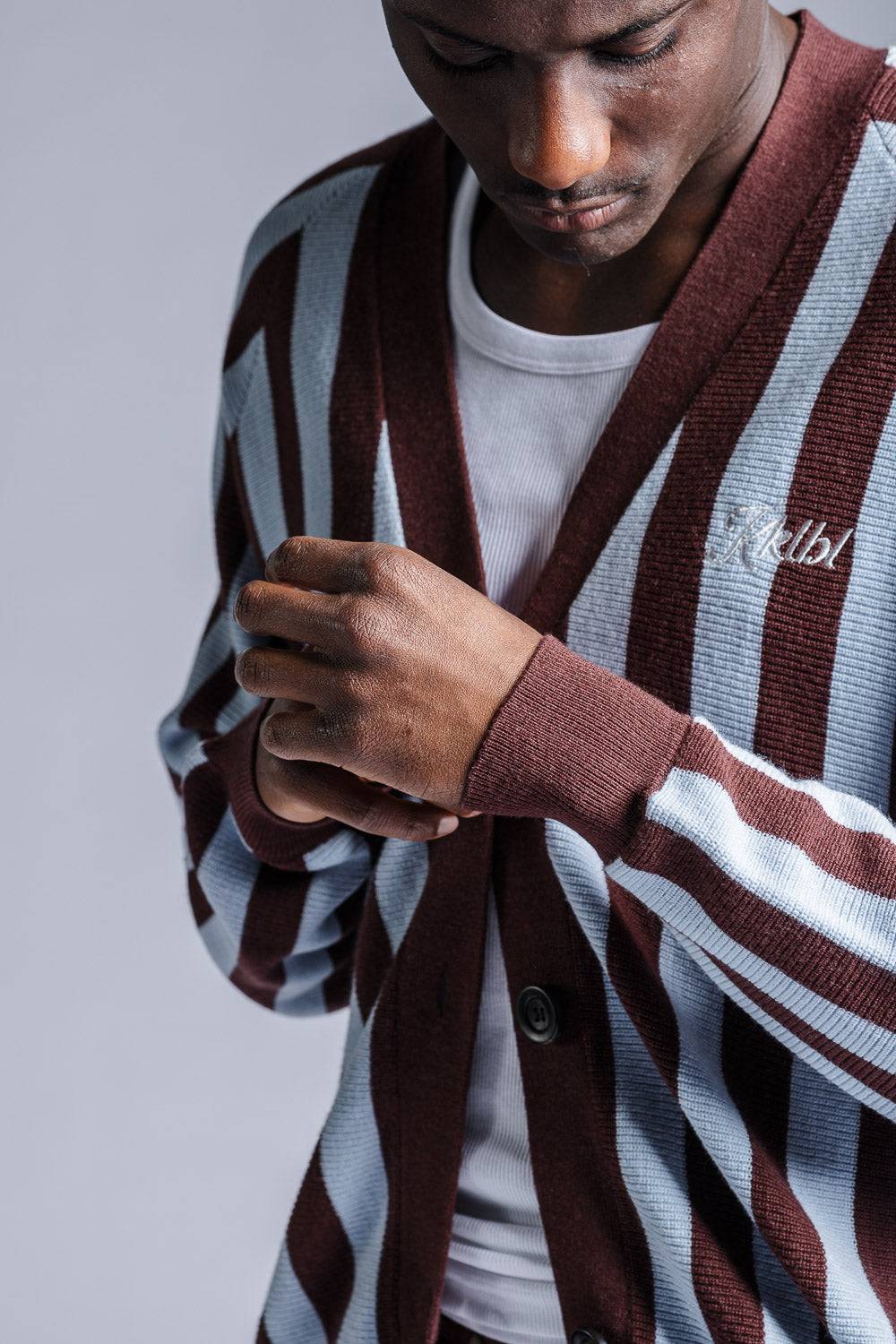 Karo Kauer Knit Cardigan Stripes