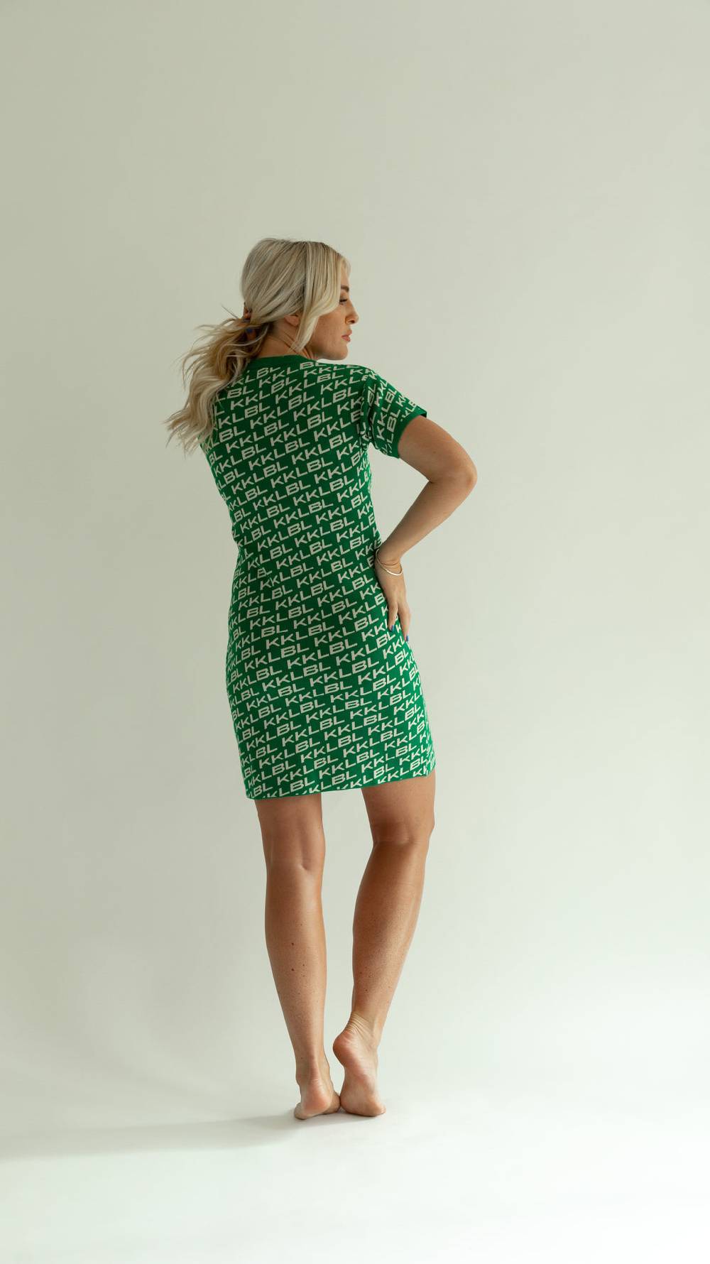 Karo Kauer Knit Dress KKLBL Green