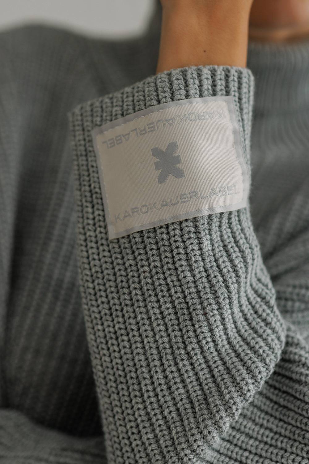 Karo Kauer Knit Dress Silver Grey